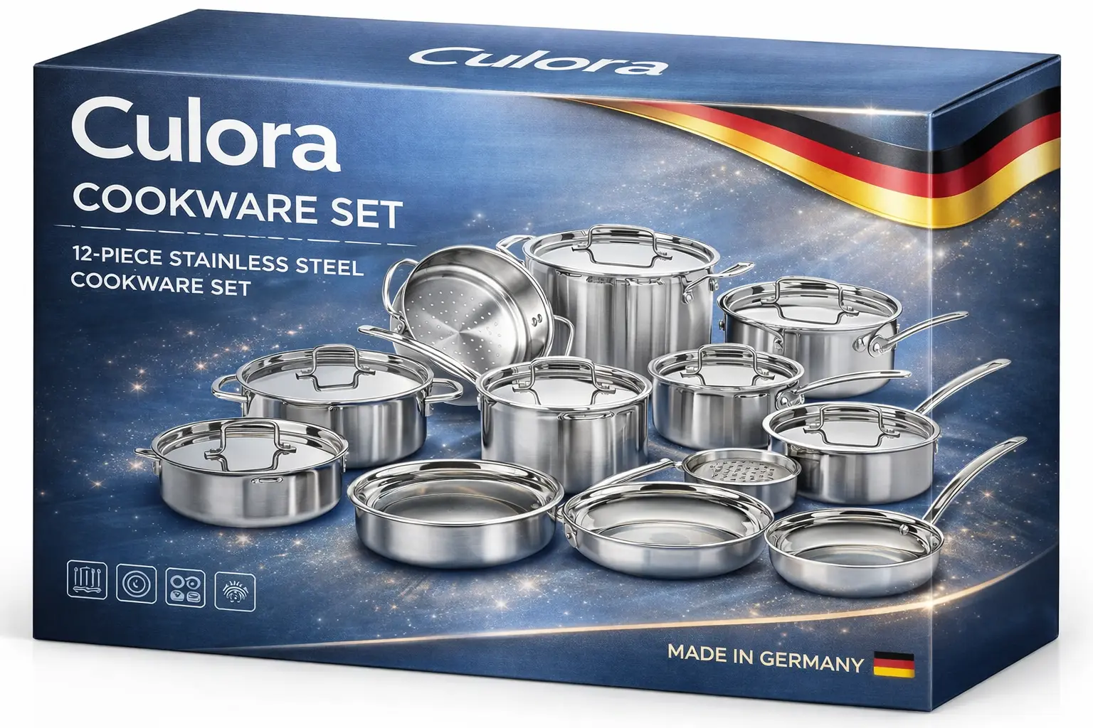 Zestaw garnków — detal